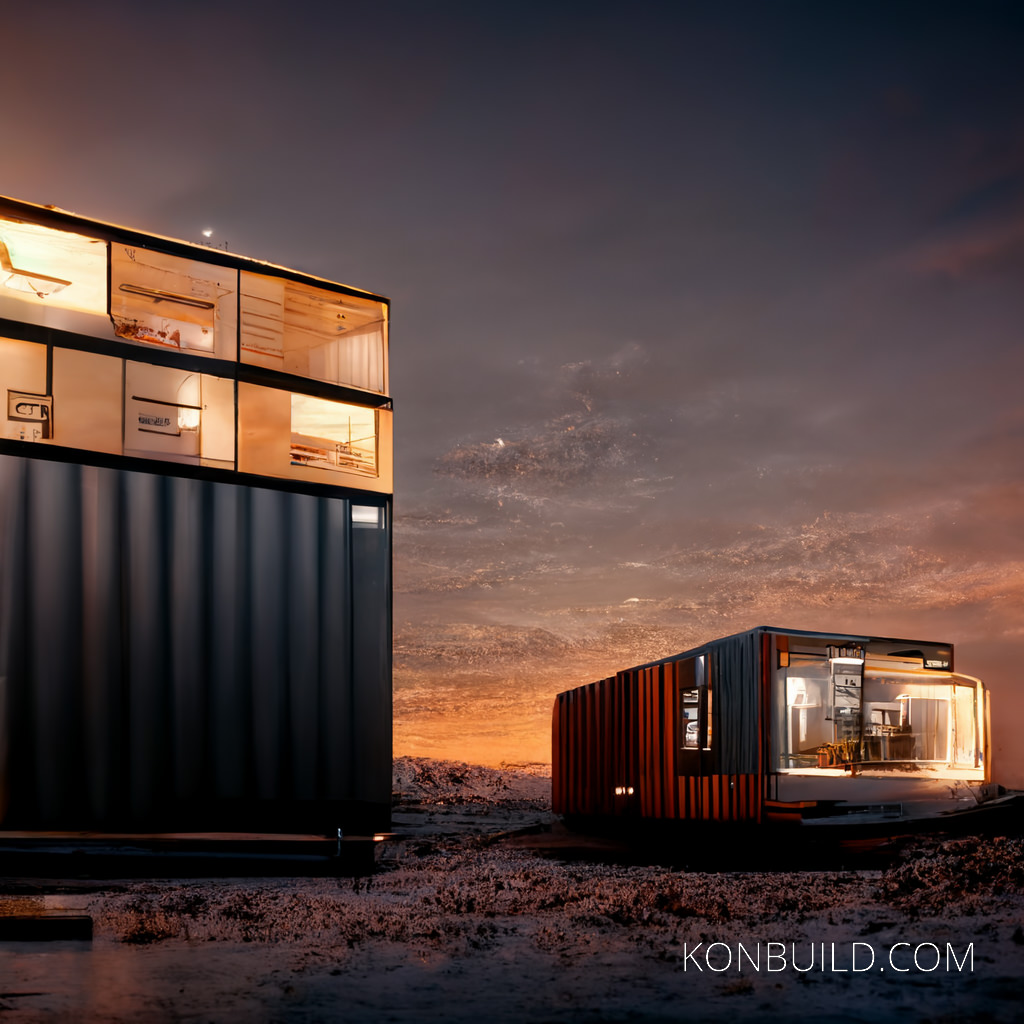 Container home concept for the Atacama Desert in South America.